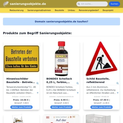 Screenshot sanierungsobjekte.de