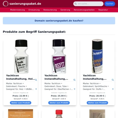 Screenshot sanierungspaket.de