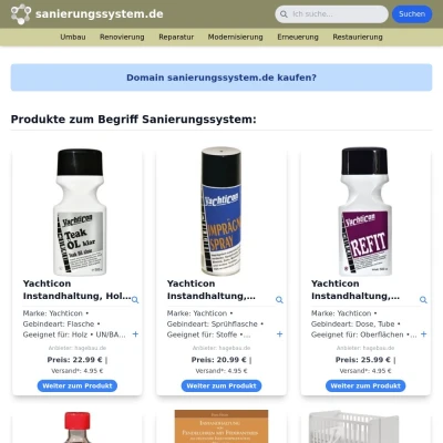 Screenshot sanierungssystem.de