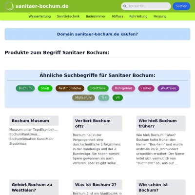 Screenshot sanitaer-bochum.de