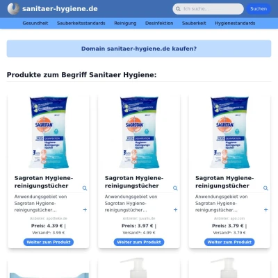 Screenshot sanitaer-hygiene.de