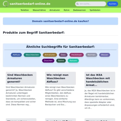 Screenshot sanitaerbedarf-online.de