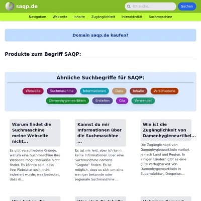 Screenshot saqp.de