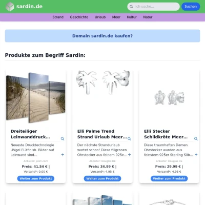 Screenshot sardin.de