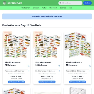 Screenshot sardisch.de