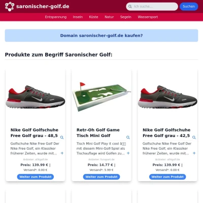 Screenshot saronischer-golf.de