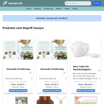Screenshot sasaya.de