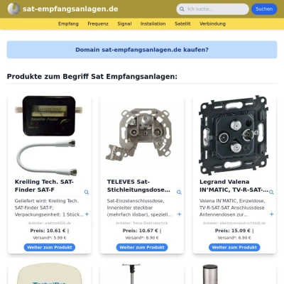 Screenshot sat-empfangsanlagen.de