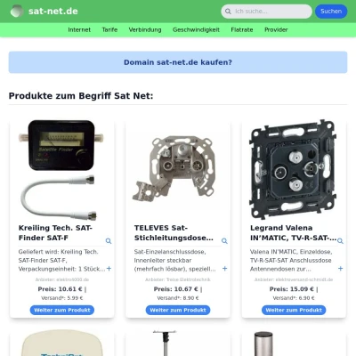 Screenshot sat-net.de