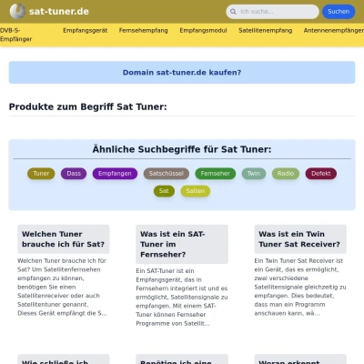 Screenshot sat-tuner.de