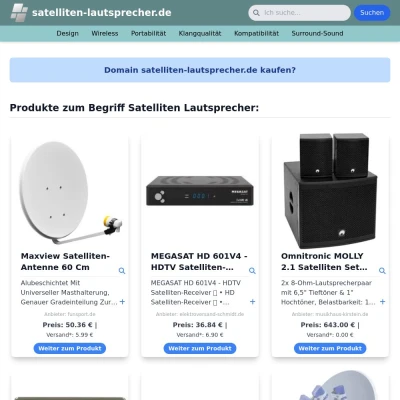 Screenshot satelliten-lautsprecher.de
