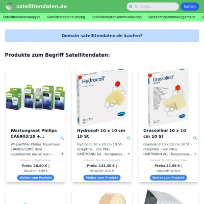 Screenshot satellitendaten.de