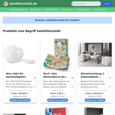 Screenshot satellitenstadt.de
