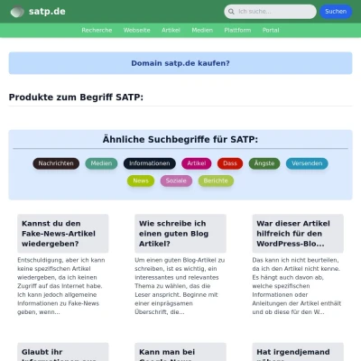 Screenshot satp.de