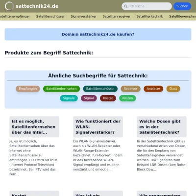 Screenshot sattechnik24.de