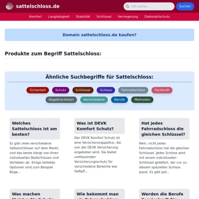 Screenshot sattelschloss.de