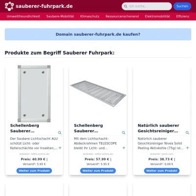 Screenshot sauberer-fuhrpark.de