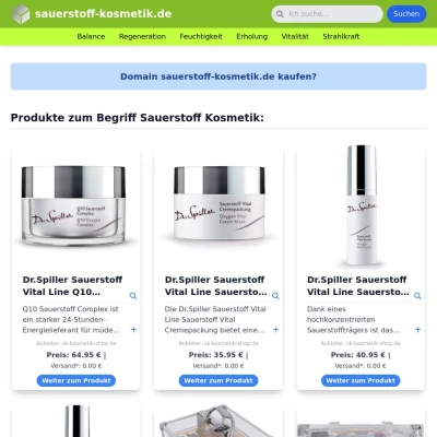 Screenshot sauerstoff-kosmetik.de