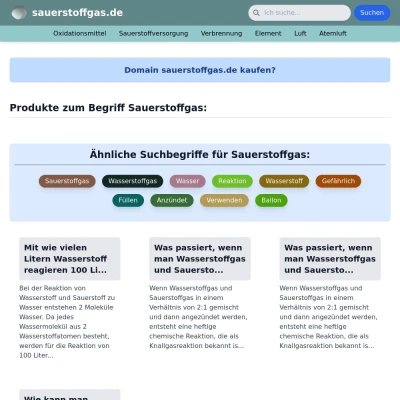 Screenshot sauerstoffgas.de