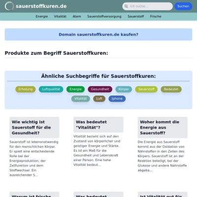 Screenshot sauerstoffkuren.de