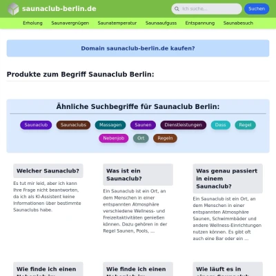 Screenshot saunaclub-berlin.de