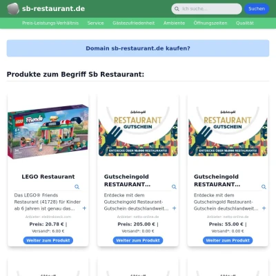 Screenshot sb-restaurant.de