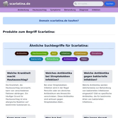 Screenshot scarlatina.de