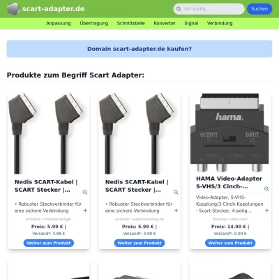 Screenshot scart-adapter.de