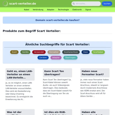 Screenshot scart-verteiler.de