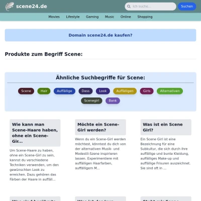Screenshot scene24.de