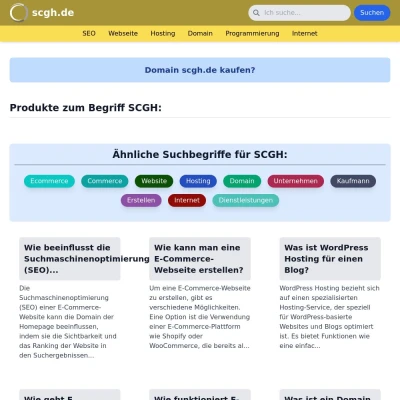 Screenshot scgh.de