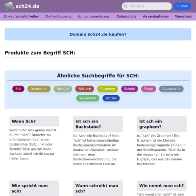 Screenshot sch24.de