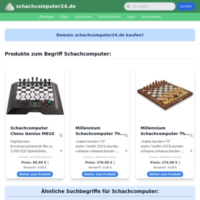 Screenshot schachcomputer24.de