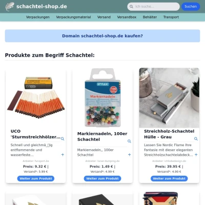 Screenshot schachtel-shop.de