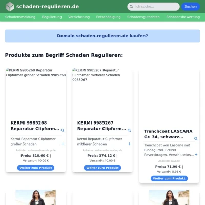 Screenshot schaden-regulieren.de