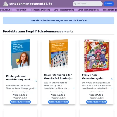 Screenshot schadenmanagement24.de