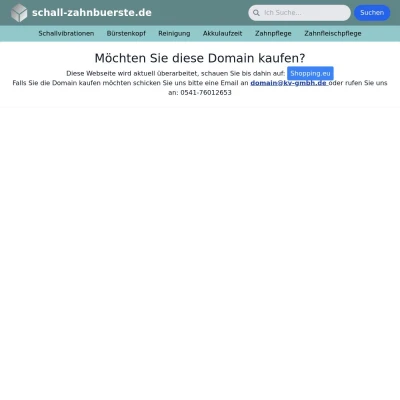 Screenshot schall-zahnbuerste.de