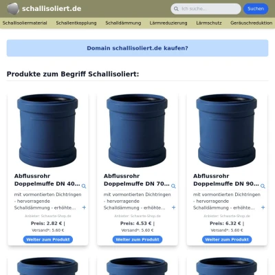Screenshot schallisoliert.de