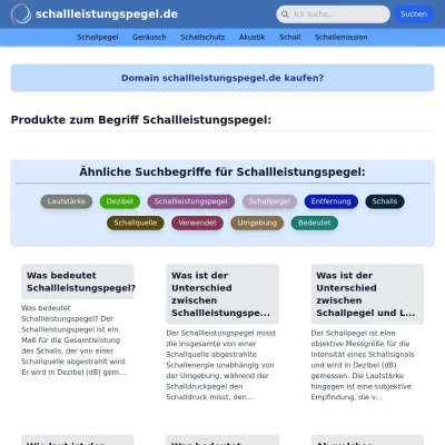 Screenshot schallleistungspegel.de