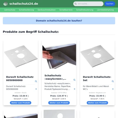 Screenshot schallschutz24.de