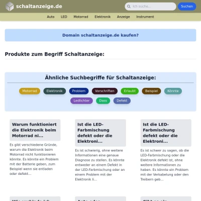 Screenshot schaltanzeige.de