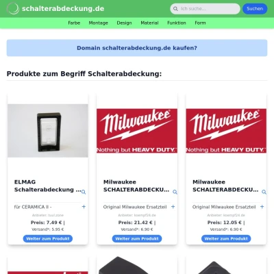 Screenshot schalterabdeckung.de