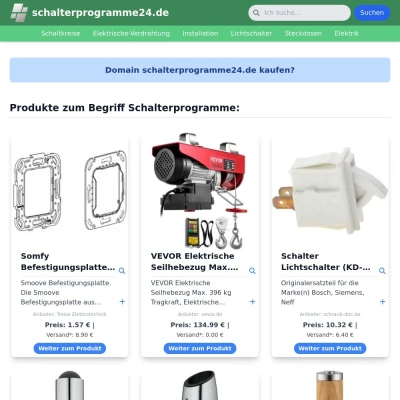 Screenshot schalterprogramme24.de