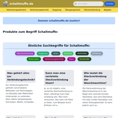 Screenshot schaltmuffe.de