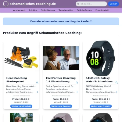 Screenshot schamanisches-coaching.de