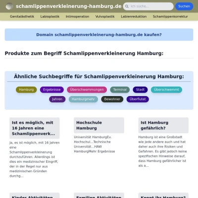 Screenshot schamlippenverkleinerung-hamburg.de