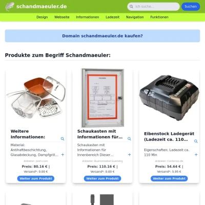 Screenshot schandmaeuler.de