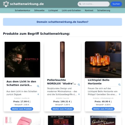 Screenshot schattenwirkung.de