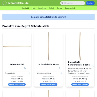 Screenshot schaufelstiel.de