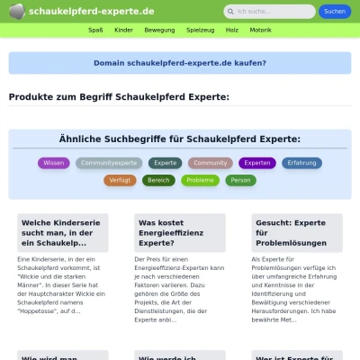 Screenshot schaukelpferd-experte.de